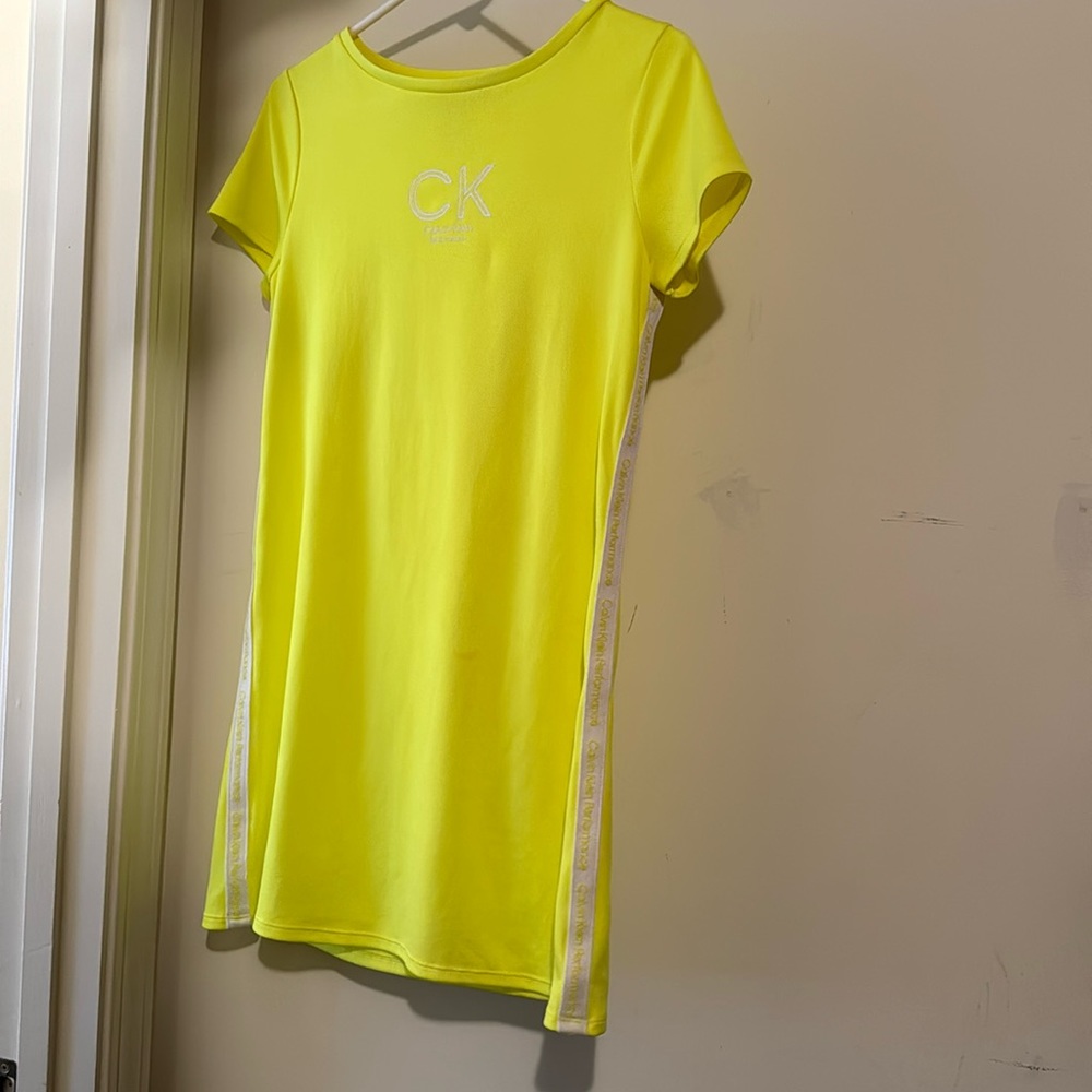 Woman’s XL Calvin Klein neon t shirt dress